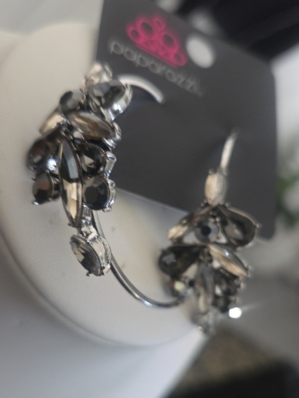 Papstazzi Artic Attitude Silvet Earrings NWT